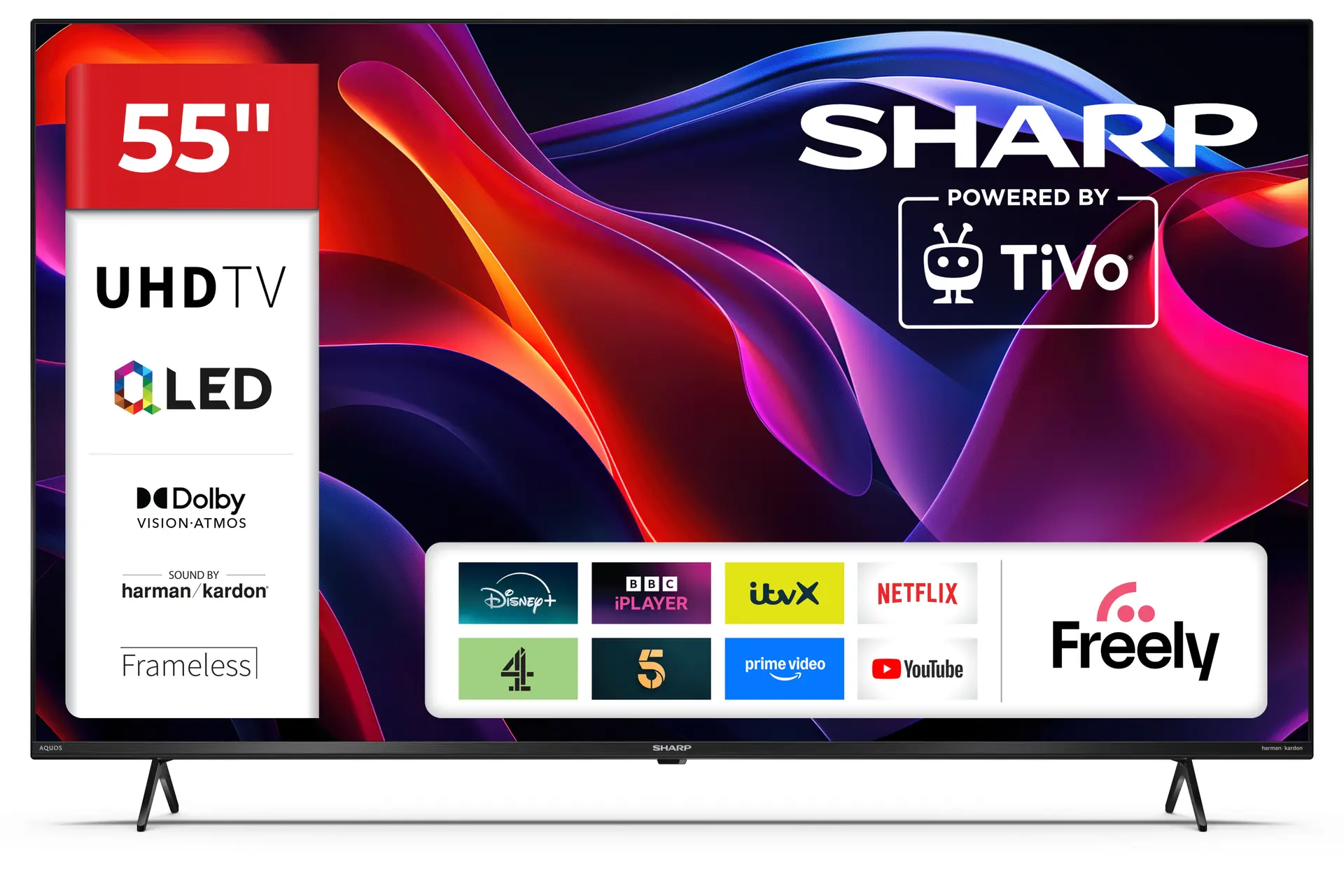 Sharp 55GM6141K television, official exact-model product image.