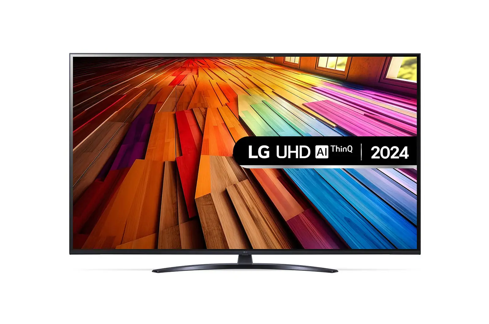Front view of 50 inch LG UHD AI UT81 4K Smart TV 50UT81006LA