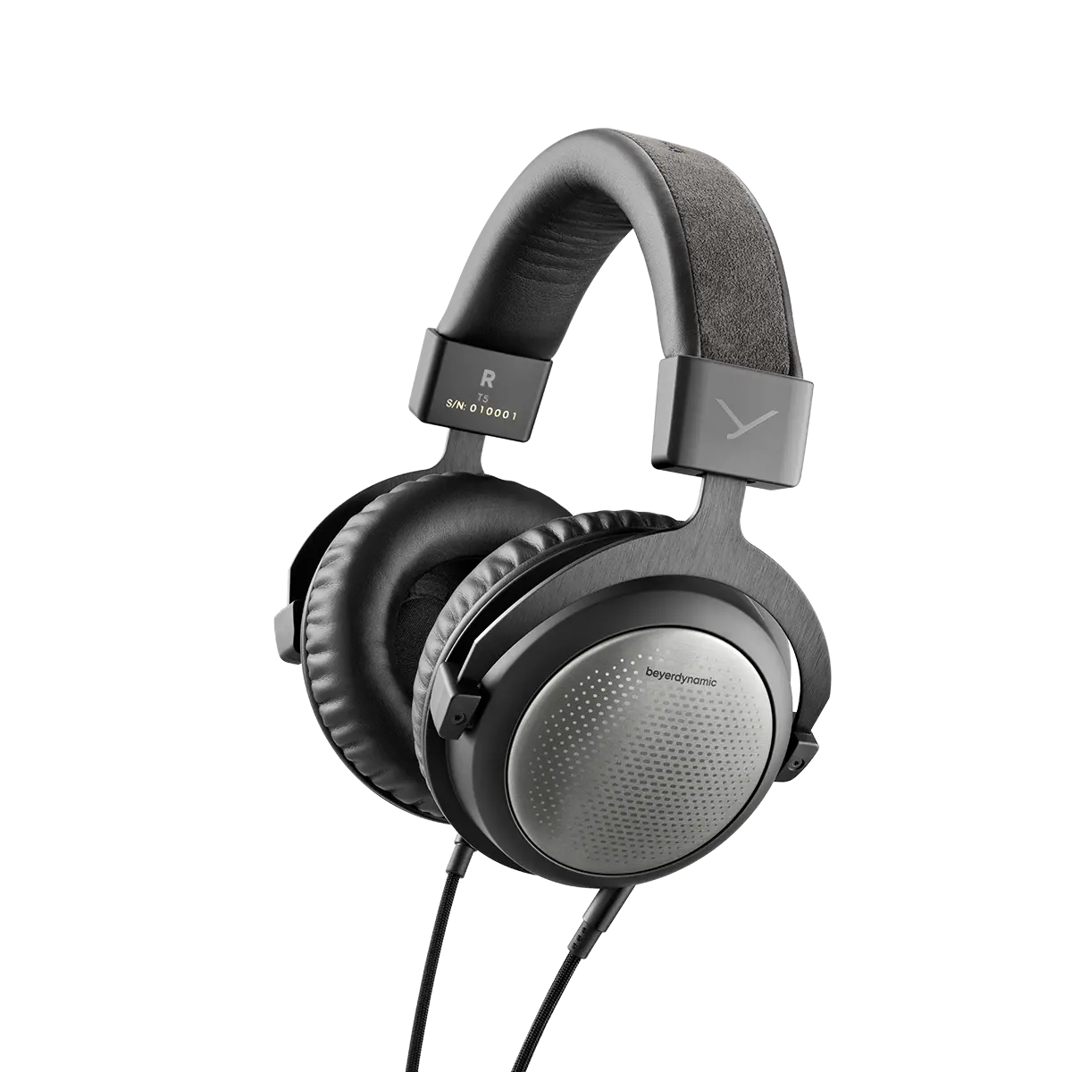 beyerdynamic T5 third-generation closed-back headphones with leatherette pads and double-sided cable