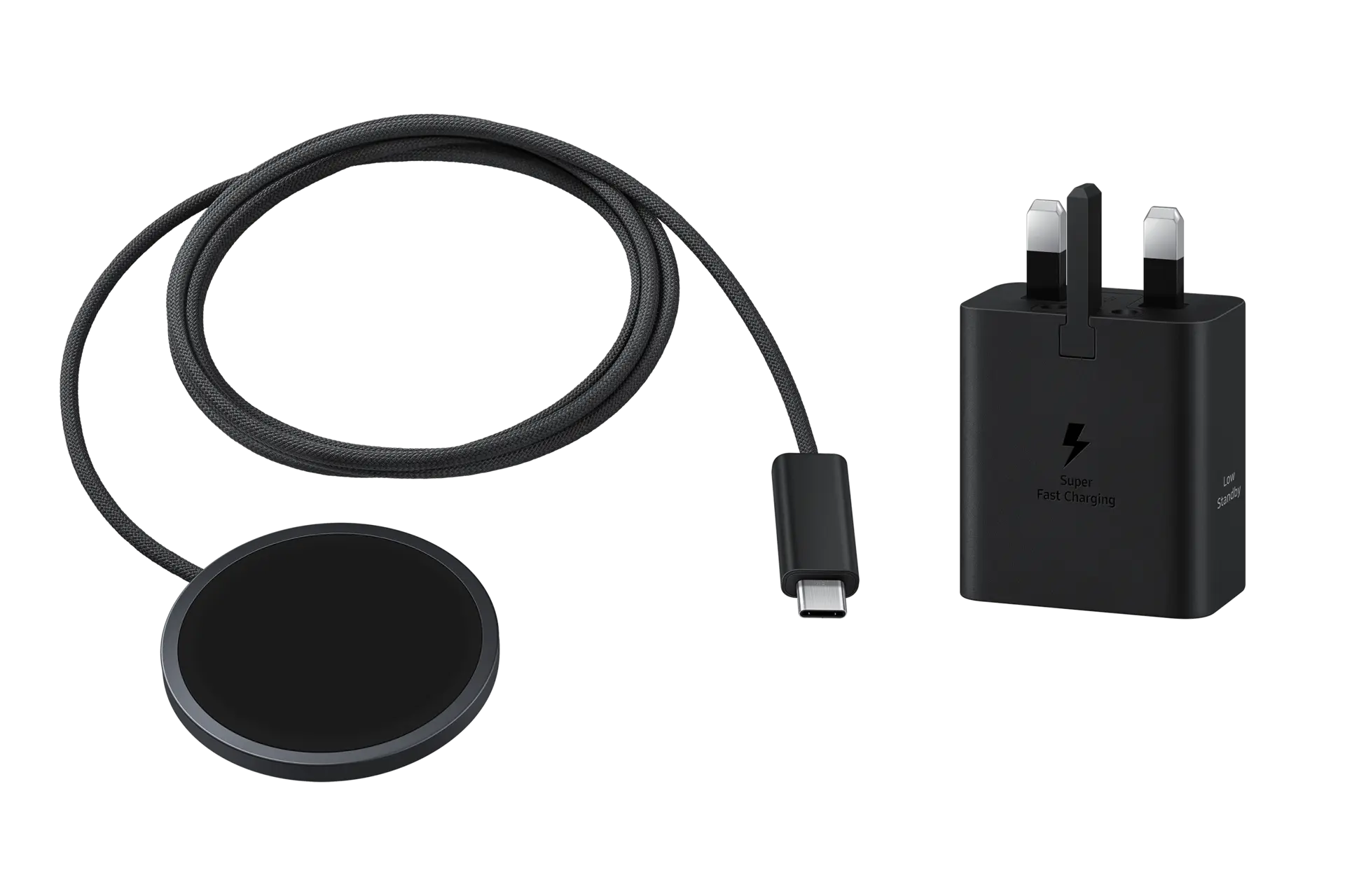 Qi2 25W Magnet Wireless Charger + 45W Charger Dark Grey