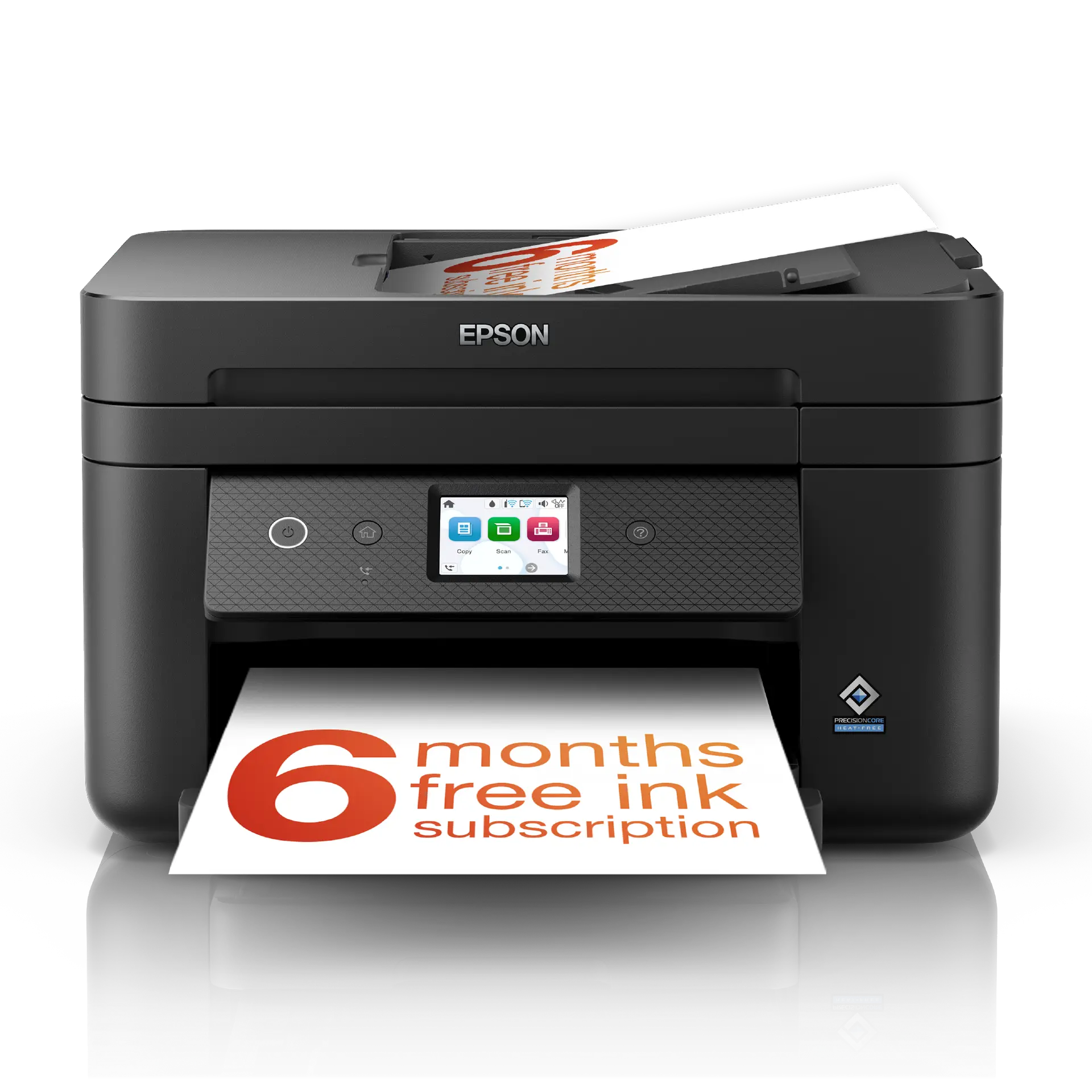 Epson WorkForce WF-2960DWF A4 Multifunction Wireless Inkjet printer with 6 months free ink with ReadyPrint Subscription* — exact C11CK60401 manufacturer product image