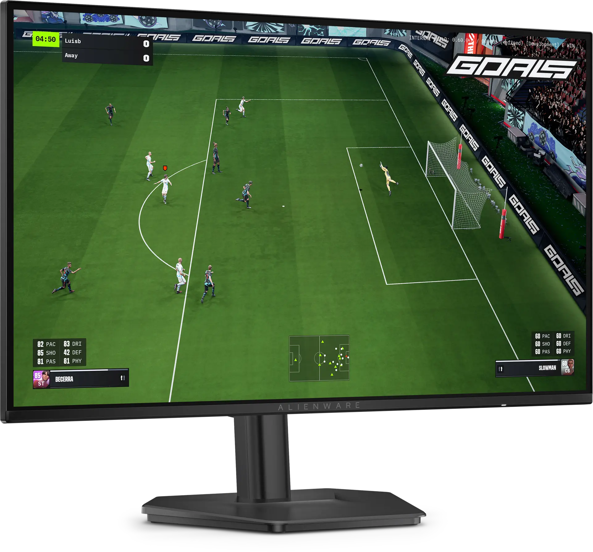 View right-facing AW2726DL Alienware Gaming Monitor