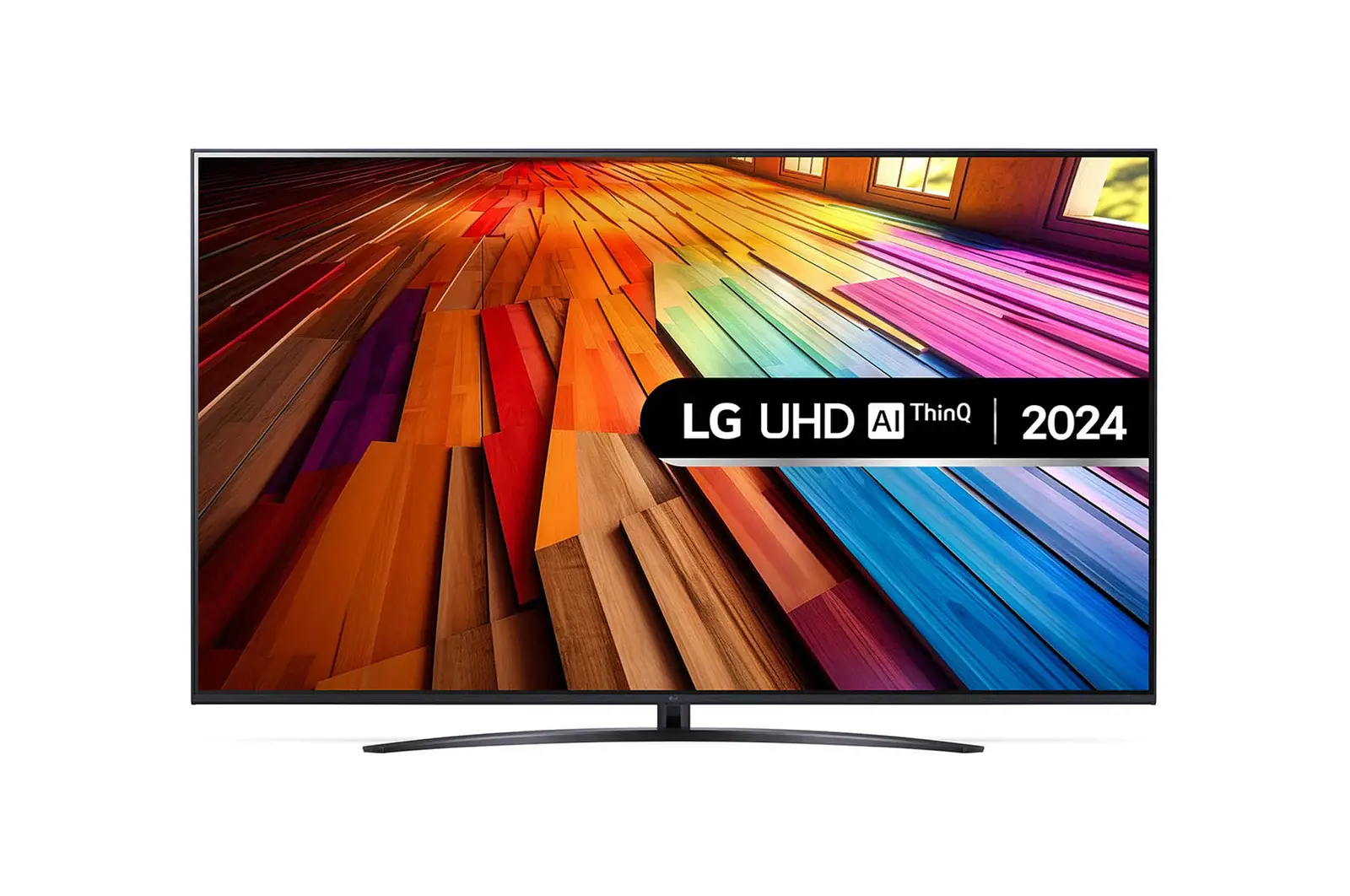 Front view of 86 inch LG UHD AI UT81 4K Smart TV 86UT81006LA