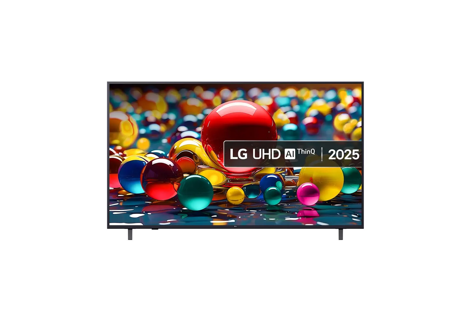 Front view of 65 inch LG UHD AI UA74 4K Smart TV 2025 - 65UA74006LB 65UA74006LB