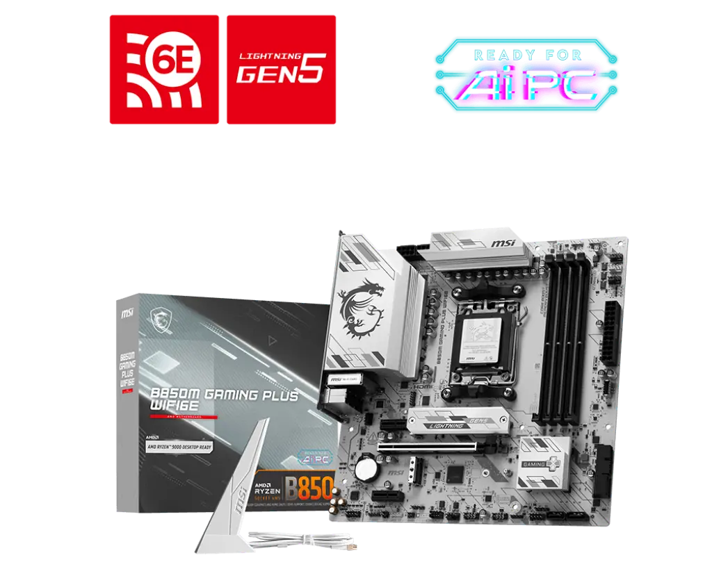 MSI B850M GAMING PLUS WIFI6E official product image