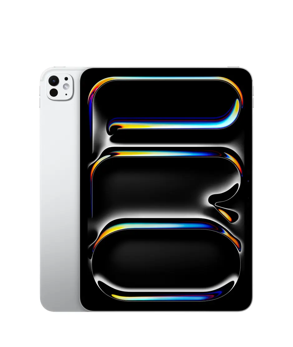 iPad Pro, back exterior, Silver, Pro Camera System, iPad Pro, front exterior, black display bezel, rounded corners
