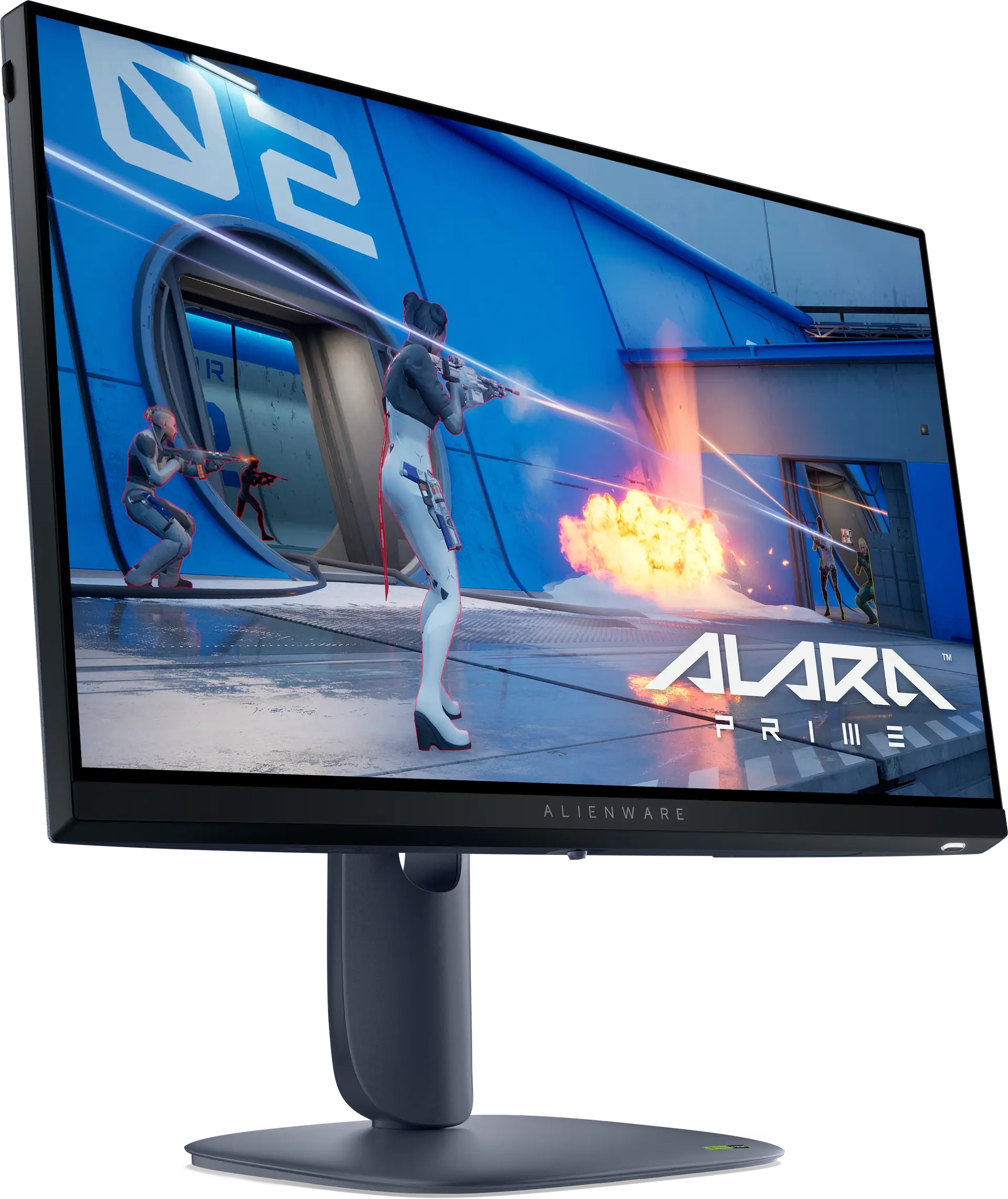 View right-facing Alienware AW2525HM Gaming Monitor.