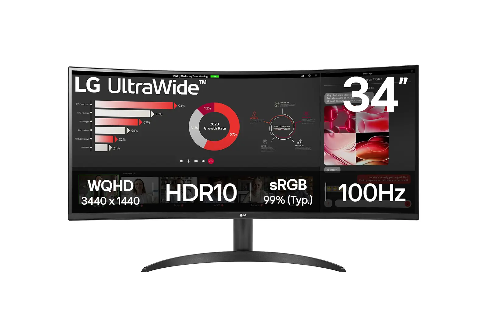 LG 34WR50QK-B official product image