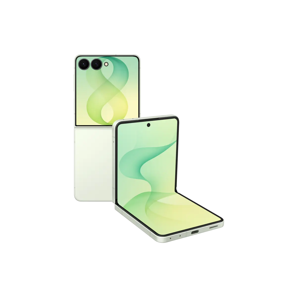 Galaxy Z Flip8 (Samsung.com only) Front Mint 