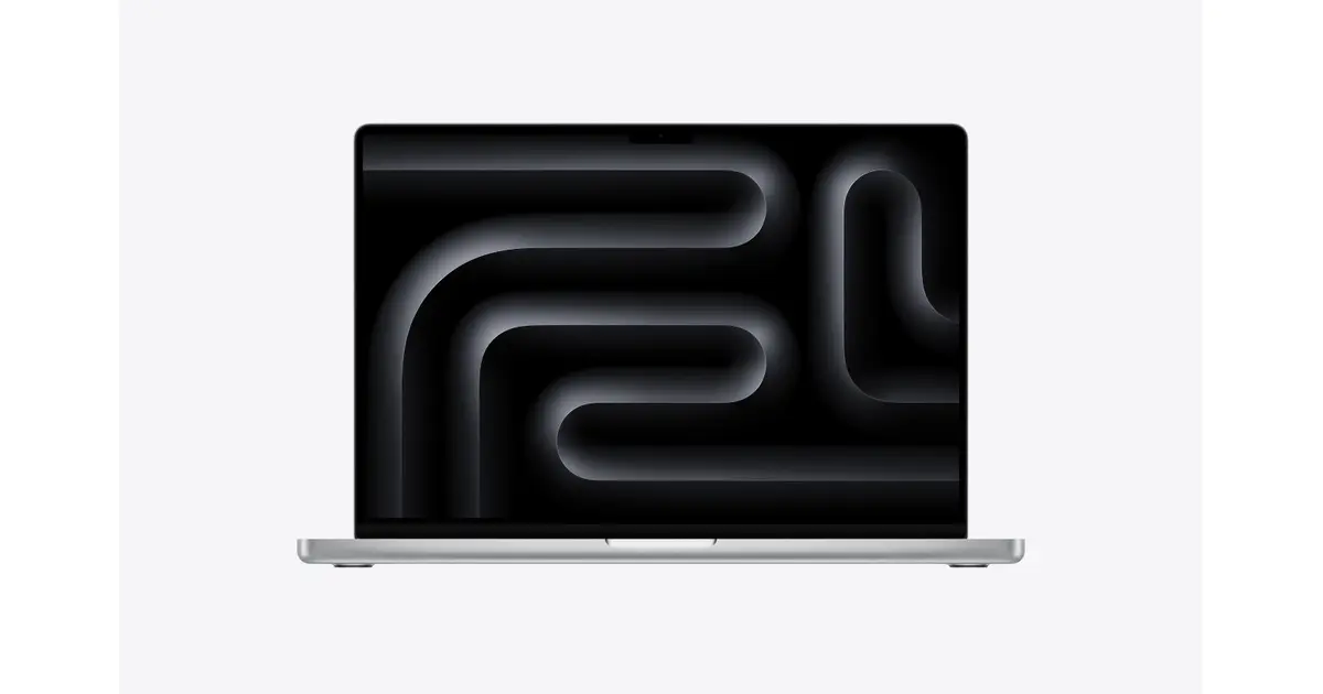 Apple MacBook Pro 16-inch (M5 Max) — Silver (MGE94B/A), exact official UK configuration image