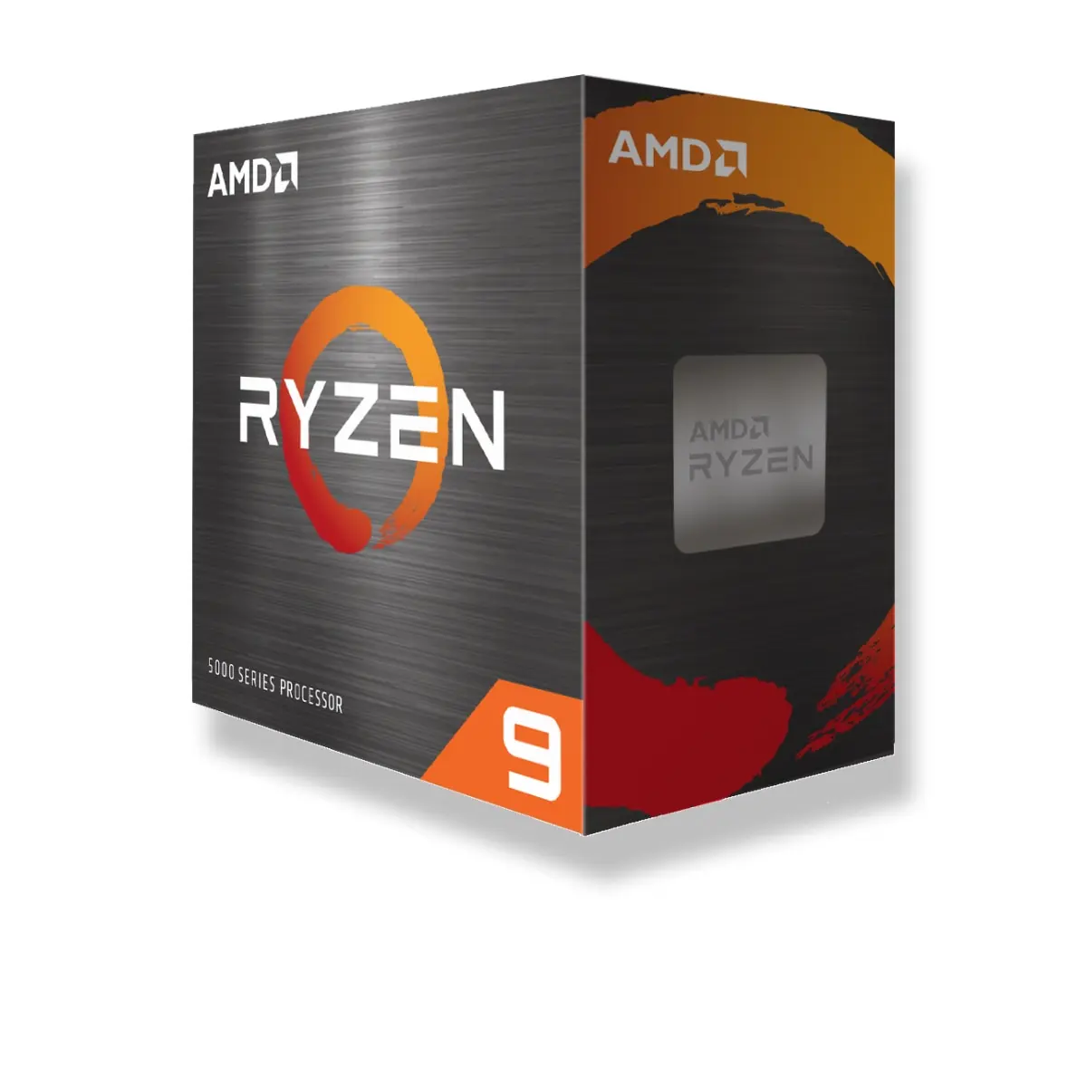 AMD's official Ryzen 9 5900XT model-associated Ryzen 5000-series retail-box artwork; exact model association is established by the cited manufacturer page.