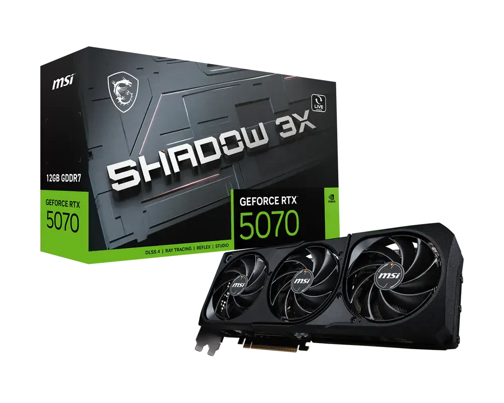MSI GeForce RTX™ 5070 12G SHADOW 3X — original manufacturer model image