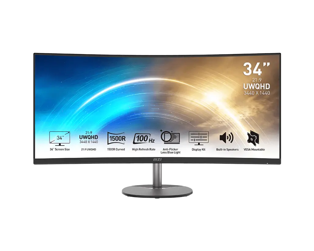 MSI PRO MP341CQ official product image