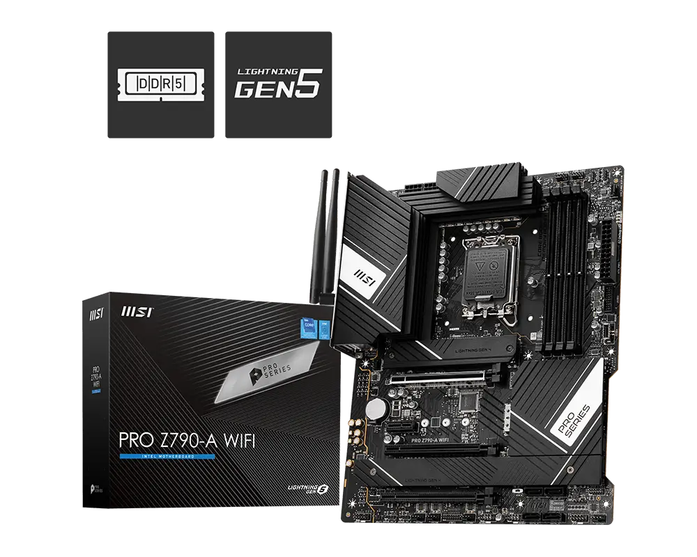 MSI PRO Z790-A WIFI motherboard with exact-model retail packaging