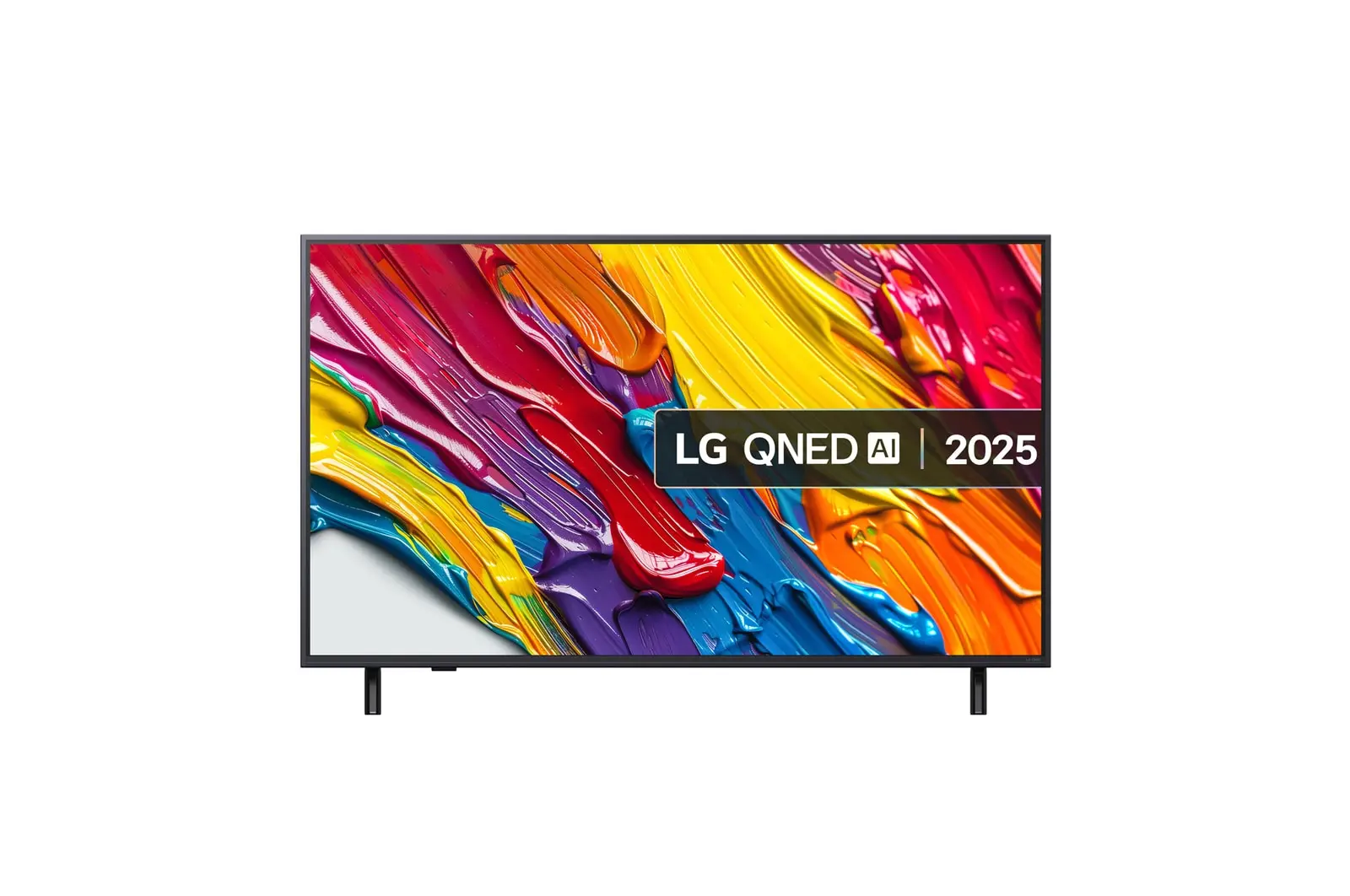 Front view of 50 inch LG QNED AI QNED82 4K Smart TV 2025 50QNED82A6B