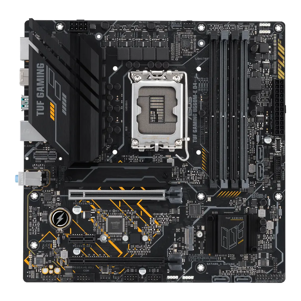 ASUS TUF GAMING B660M-E D4 official product image
