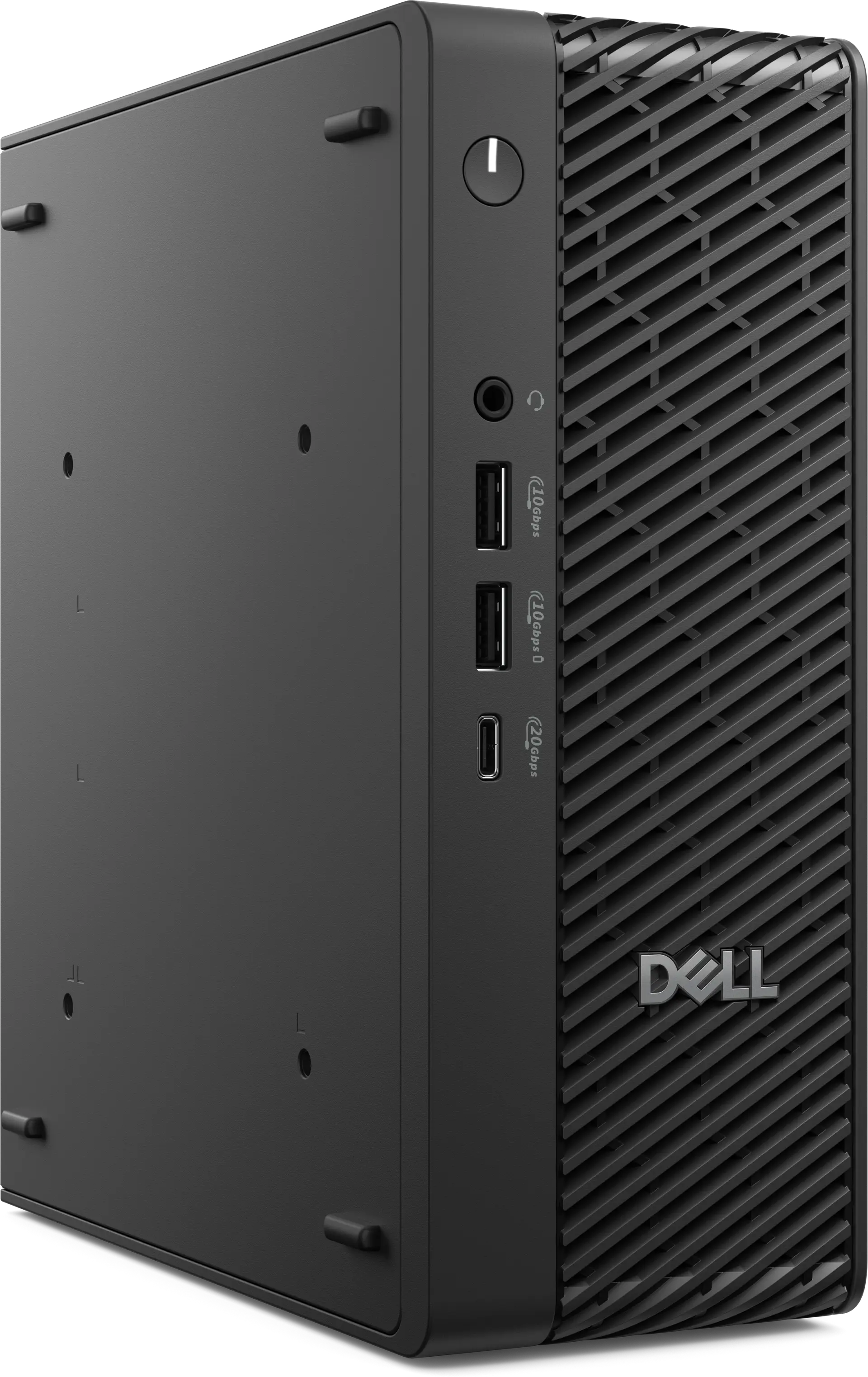 View right-facing Dell Pro Max Micro Desktop