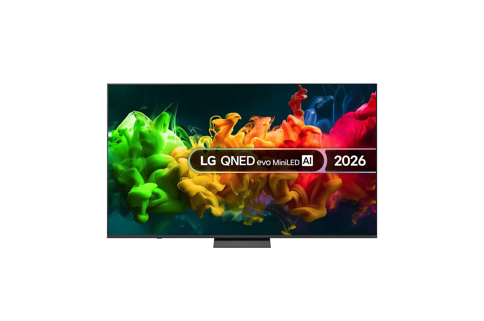 Front view of 85 inch LG QNED evo AI QNED8E Mini LED 4K Smart TV 2026 85QNED8EB3A