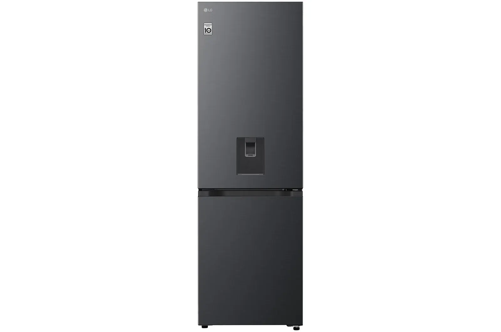 Front view of 333L, Fit & Max Fridge Freezer, Black GBFSJ10DEP