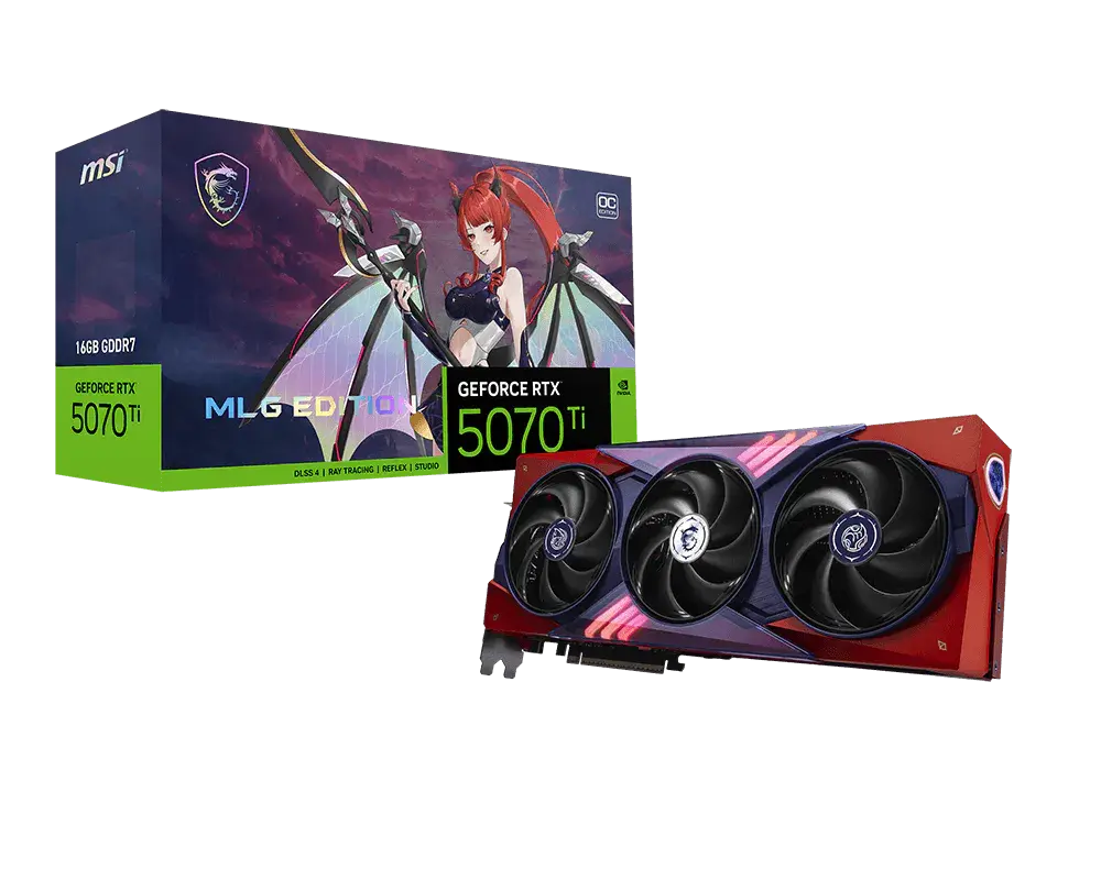 MSI GeForce RTX™ 5070 Ti 16G MLG EDITION OC — original manufacturer model image
