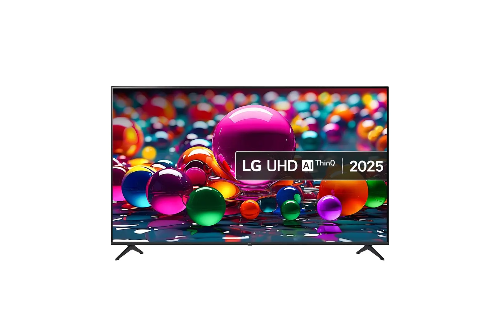 Front view of 86 inch LG UHD AI UA75 4K Smart TV 2025 86UA75006LA