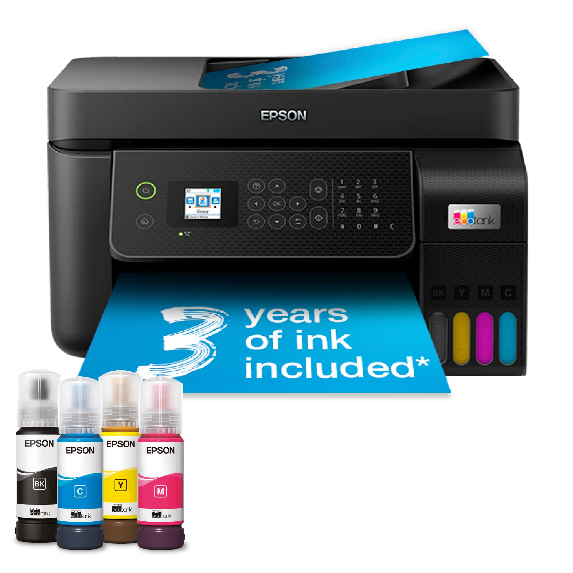Epson EcoTank ET-4800 A4 Multifunction Wi-Fi Ink Tank Printer, With Up To 3 Years Of Ink Included* — exact C11CJ65401 manufacturer product image