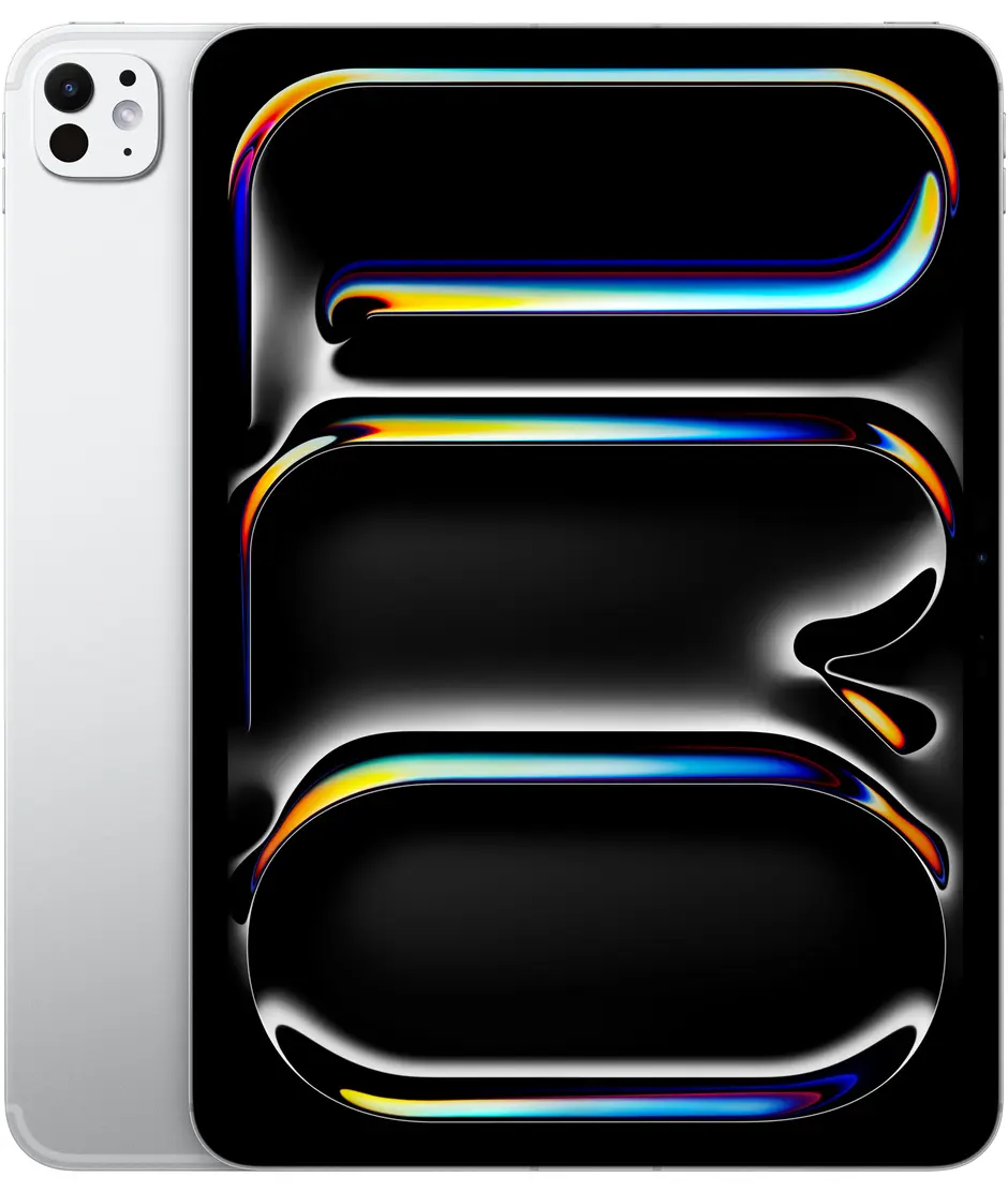 iPad Pro, back exterior, Silver, Pro Camera System, iPad Pro, front exterior, black display bezel, rounded corners