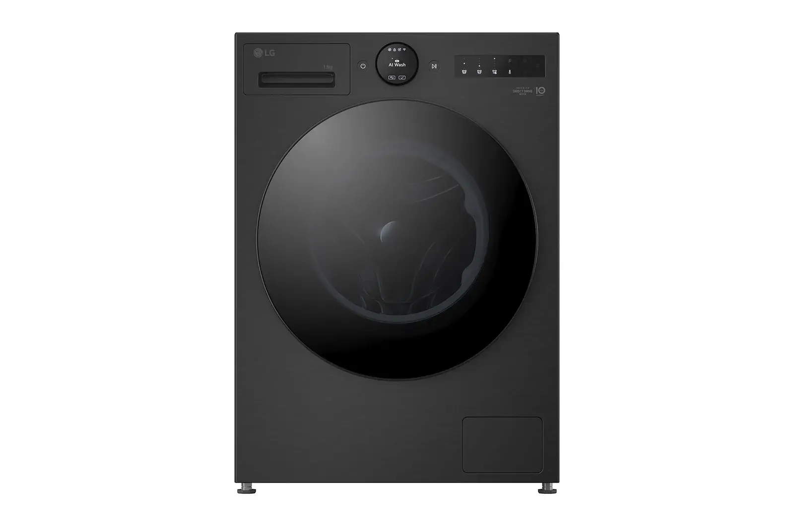 Front view of 13kg AI Direct Drive Washing Machine Series 7, Black F4X7013TBB
