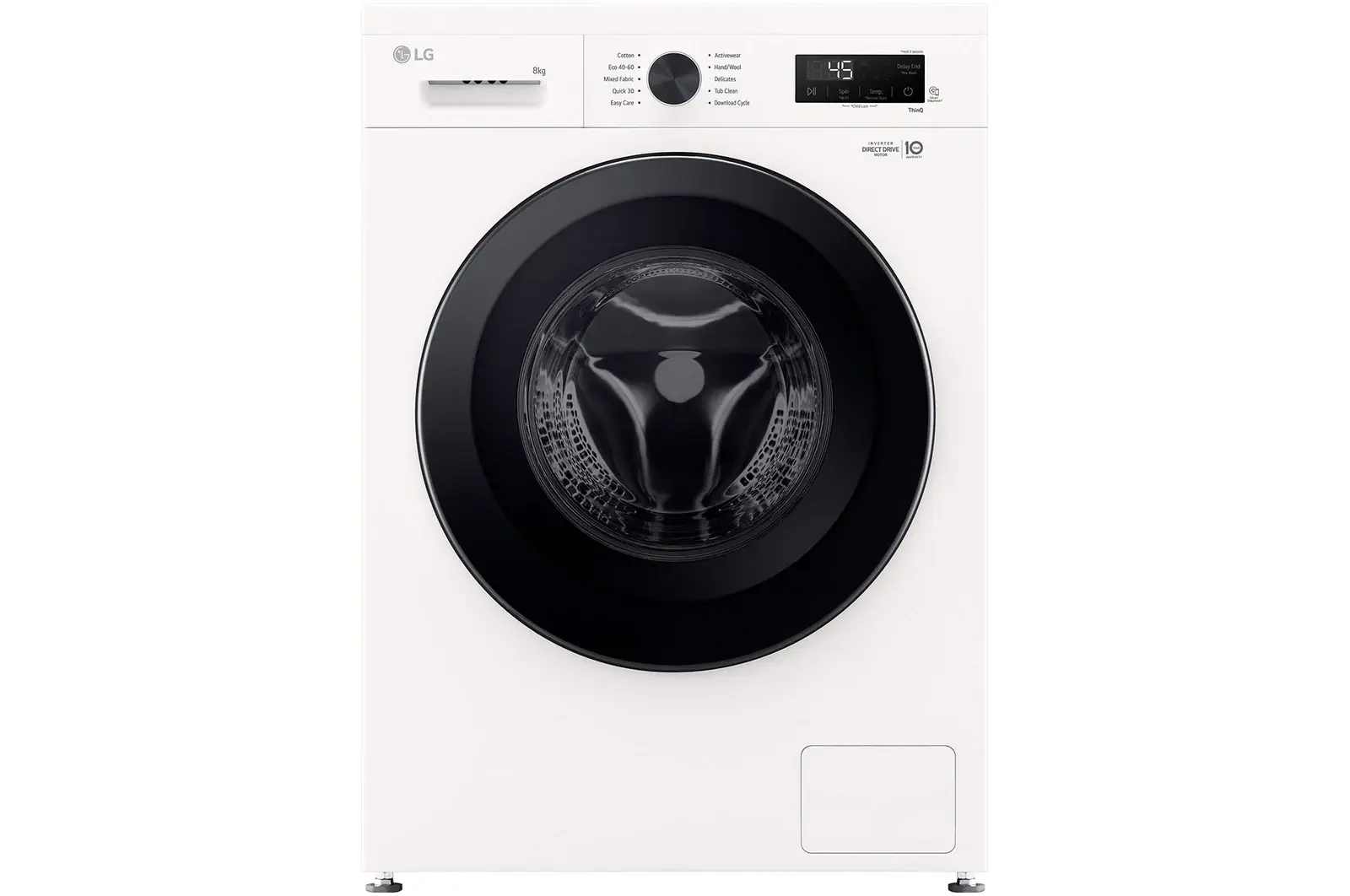 Front view of 8kg Direct Drive Washing Machine Series 2, White F4X1008NWK