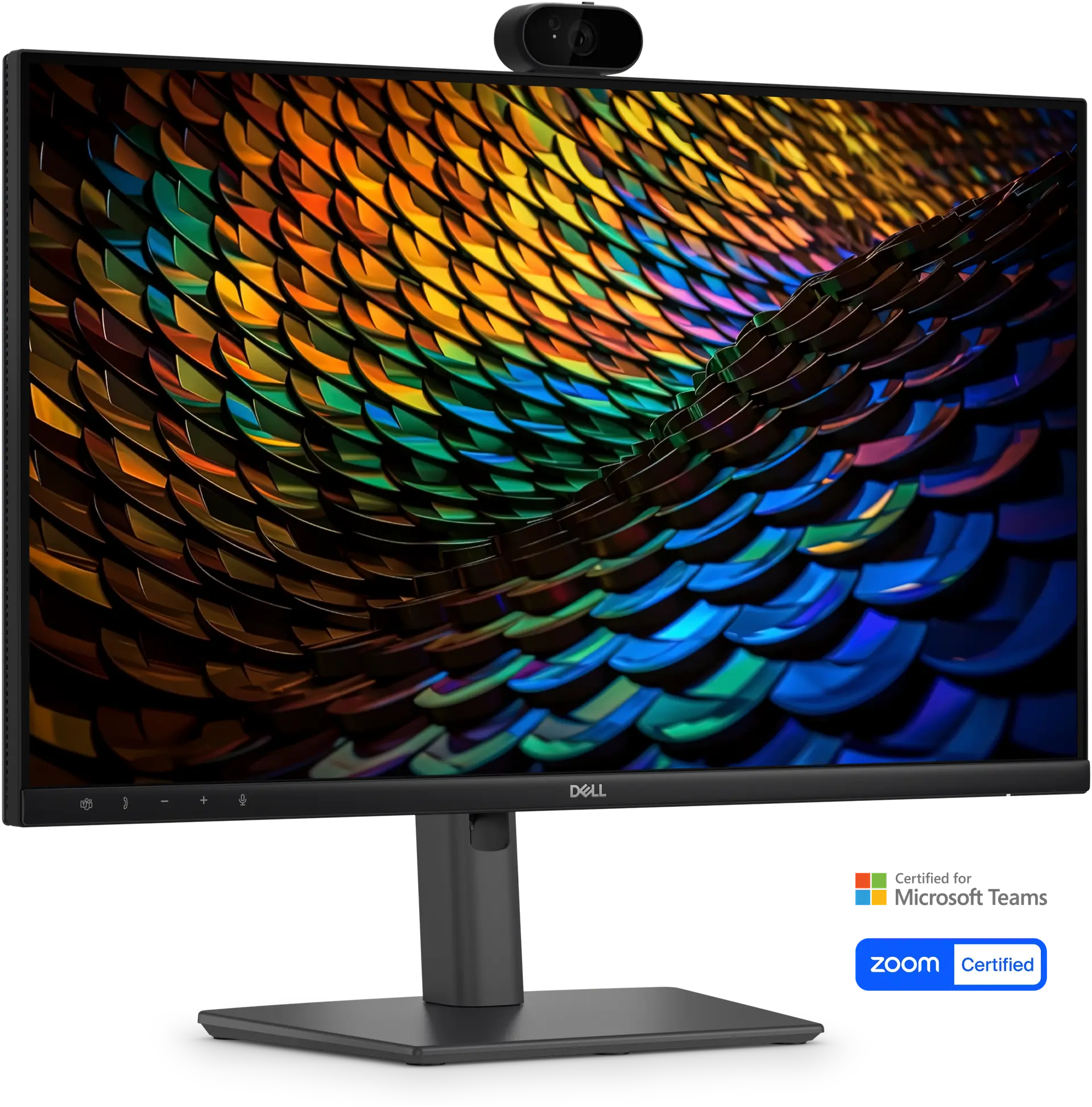 View right-facing P2426HEB Video Conferencing Monitor