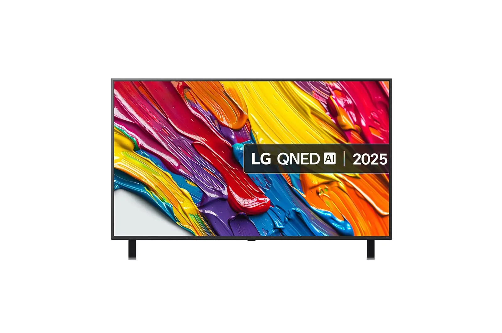 Front view of 55 inch LG QNED AI QNED84 4K Smart TV 2025 55QNED84A6C