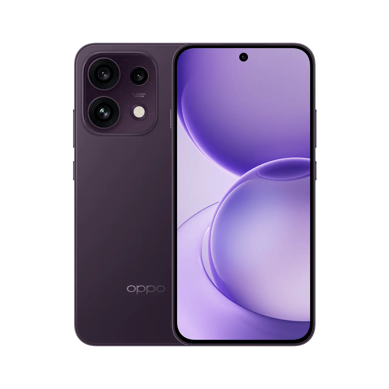 OPPO Reno16 F 5G in Purple Black, official product view