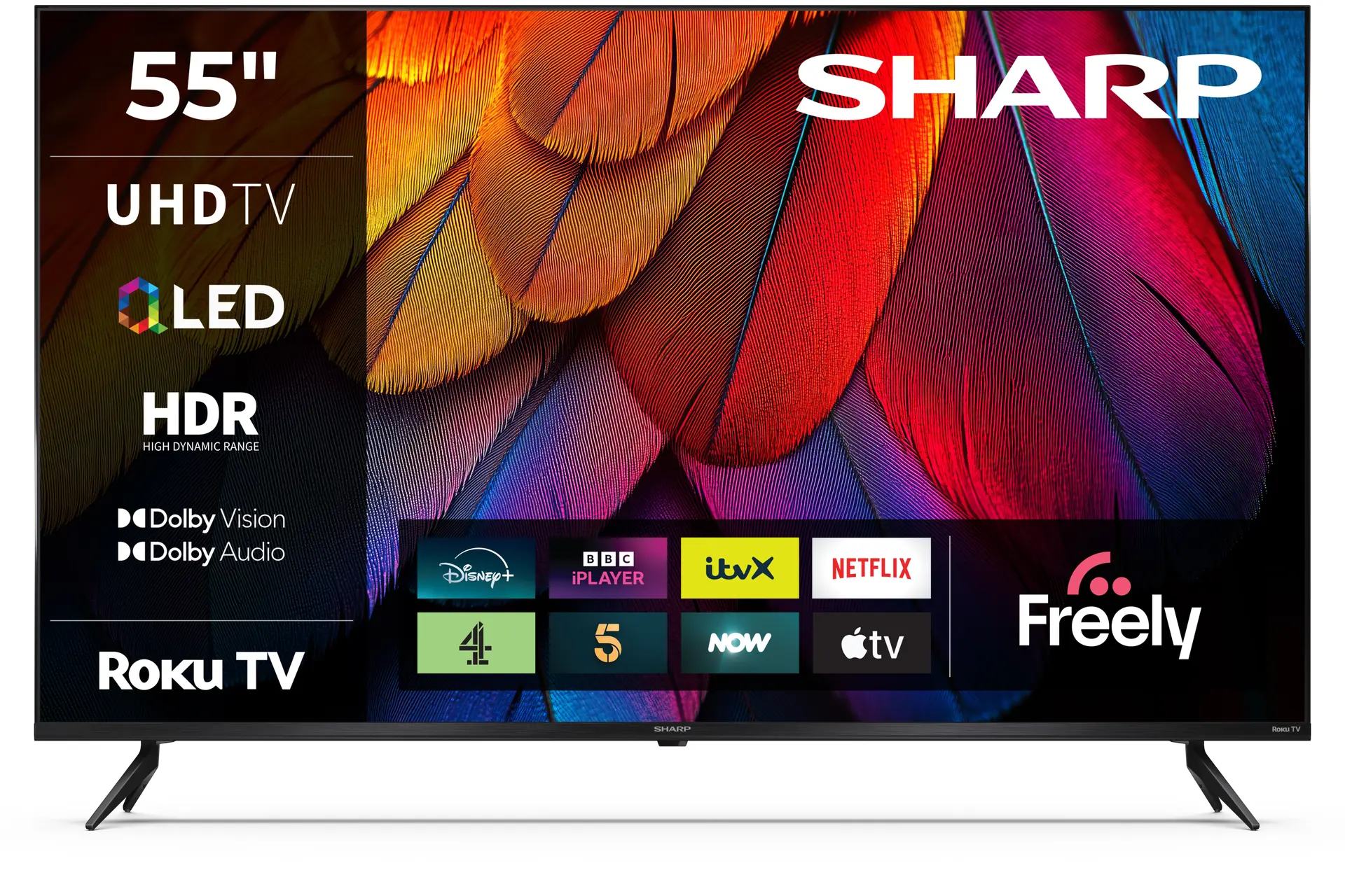 Sharp 55JJ6425K television, official exact-model product image.