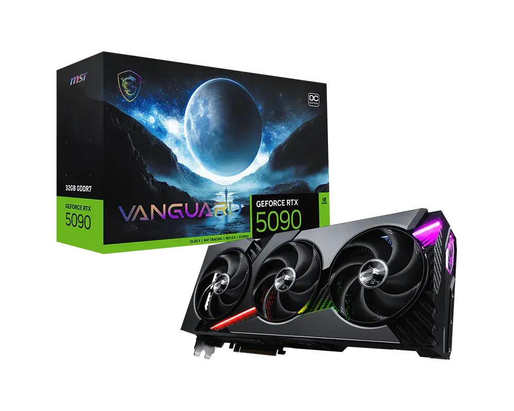 MSI GeForce RTX™ 5090 32G VANGUARD OC — original manufacturer model image