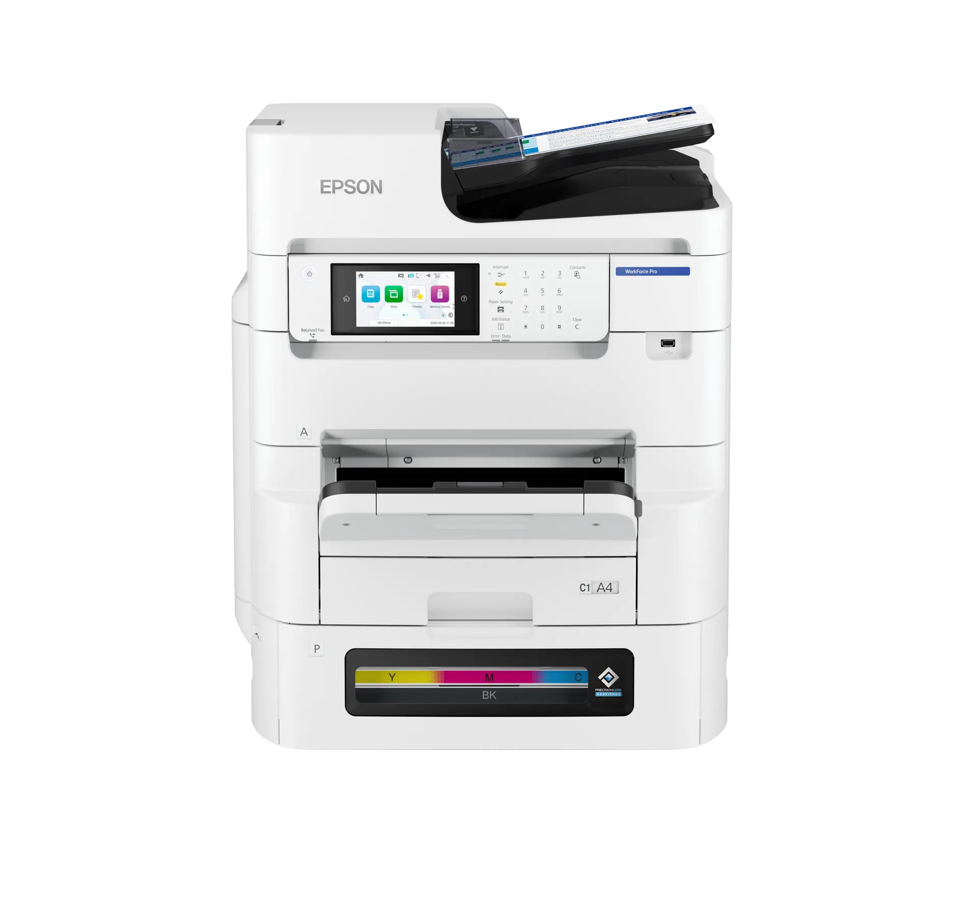 Epson WorkForce Pro EM-C8101RDWF A3 colour high ink-yield RIPS and low TCO business MFP — exact C11CL32401BY manufacturer product image