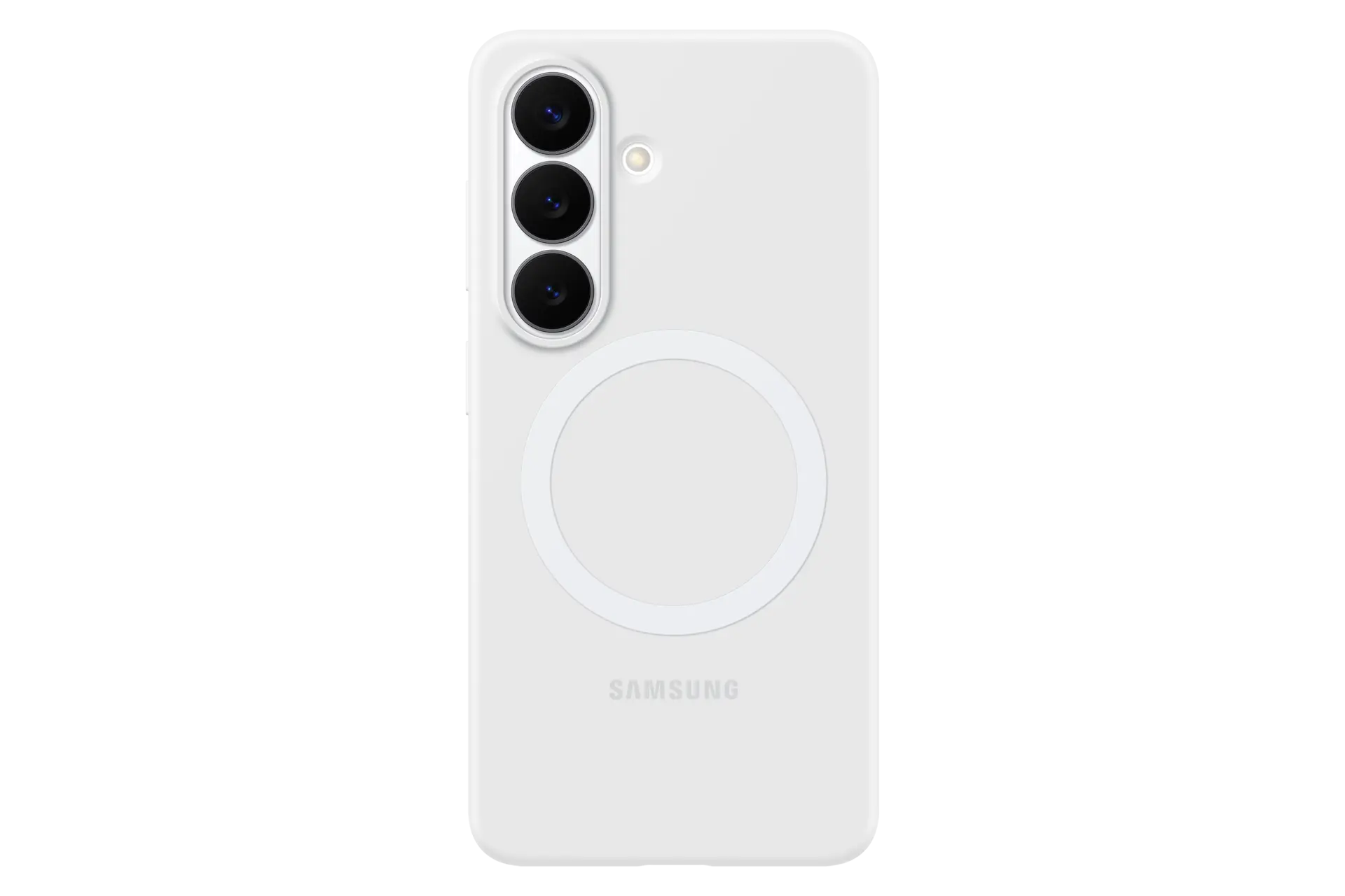 Silicone Magnet Case for Galaxy S26 Front White 