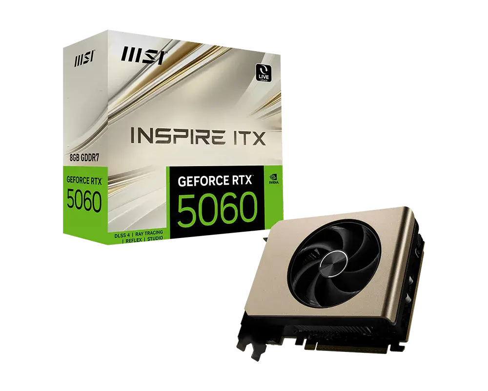 MSI GeForce RTX™ 5060 8G INSPIRE ITX — original manufacturer model image