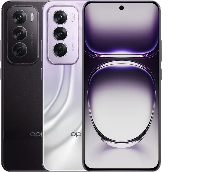 OPPO Reno12 Pro 5G — official manufacturer reference image for UK CPH2629; selected specification colour Space Brown