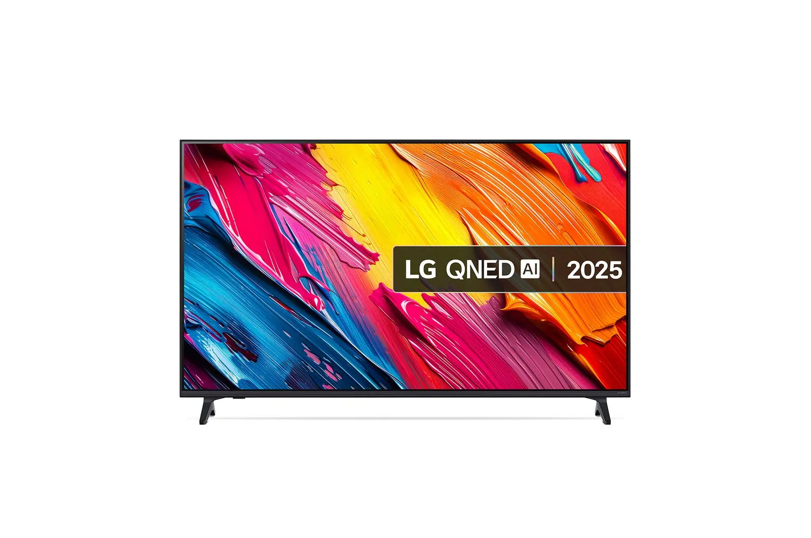 Front view of 55 inch LG QNED AI QNED70 4K Smart TV 2025 55QNED70A6A