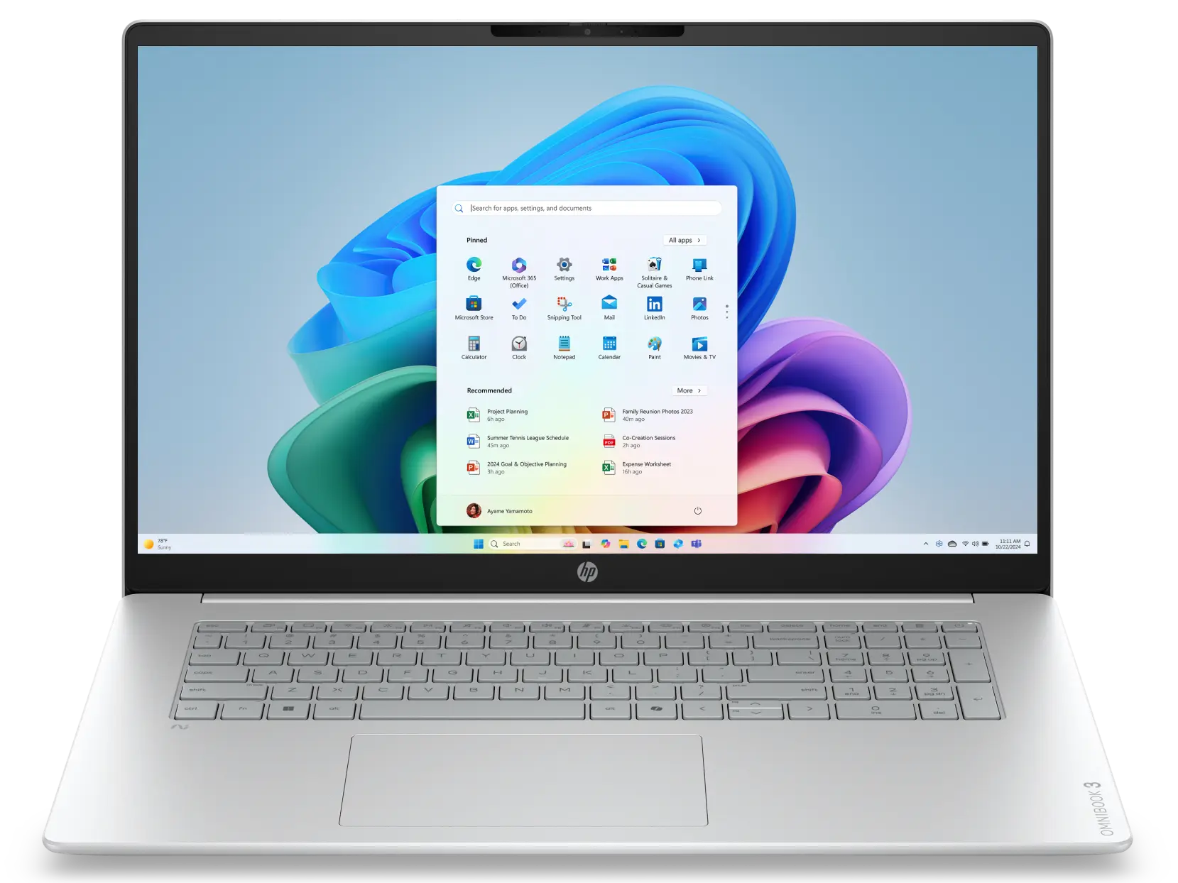 HP OmniBook 3 Laptop AI 17-dn0000nax official product image