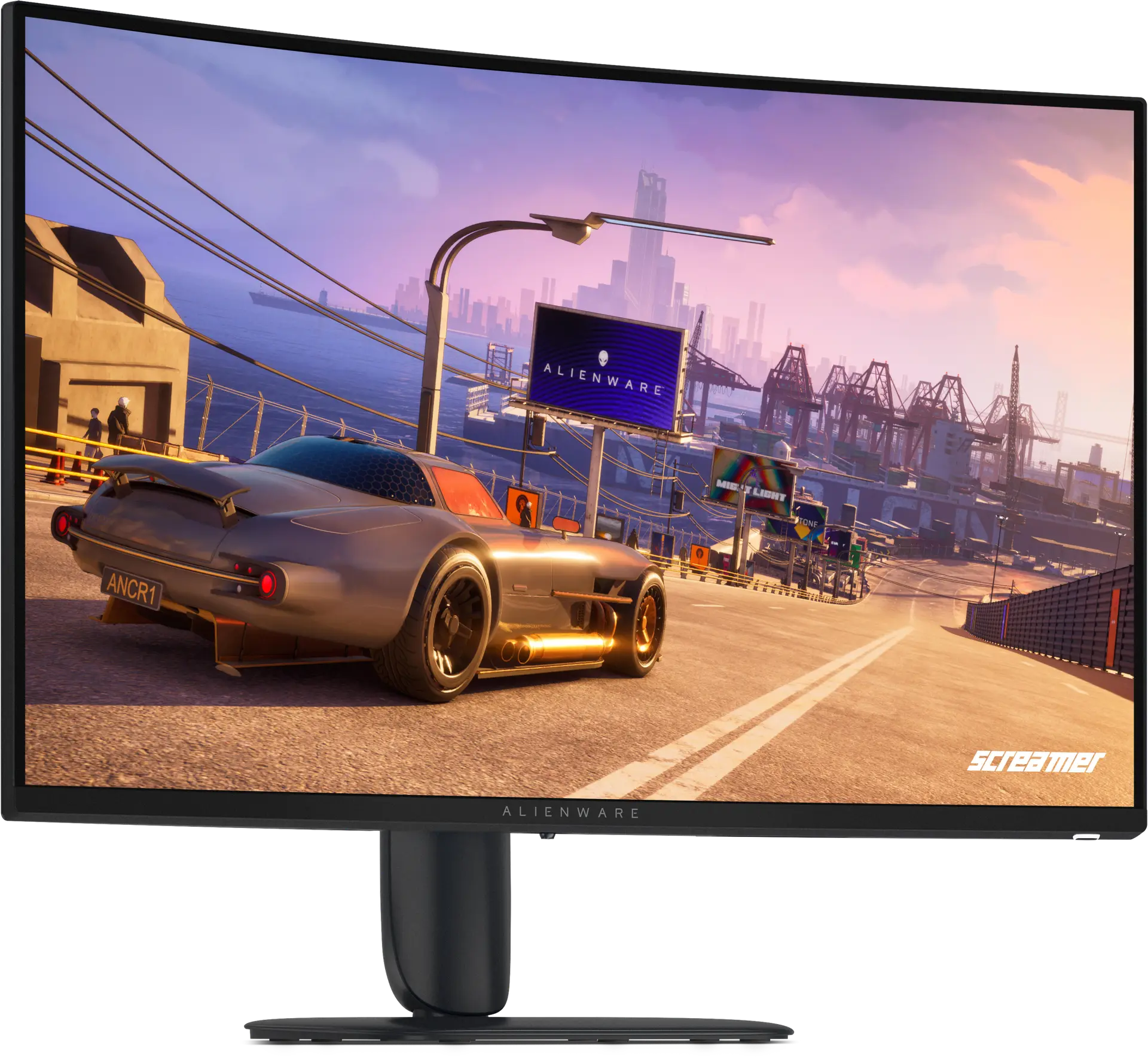 View right-facing Alienware AW3226DM Monitor - Hero Image