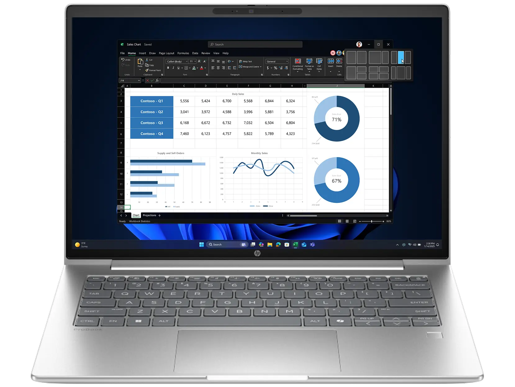 HP ProBook 4 G1i 14 inch Notebook AI PC Wolf Pro Security Edition official product image