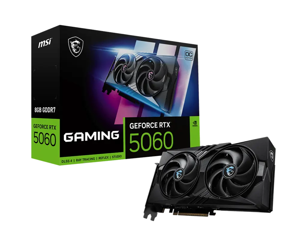 MSI GeForce RTX 5060 8G GAMING OC official product image