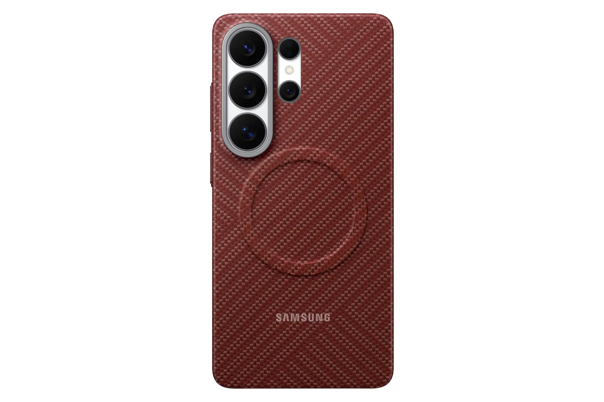 Galaxy S26 Ultra Carbon Magnet Case Front Red 