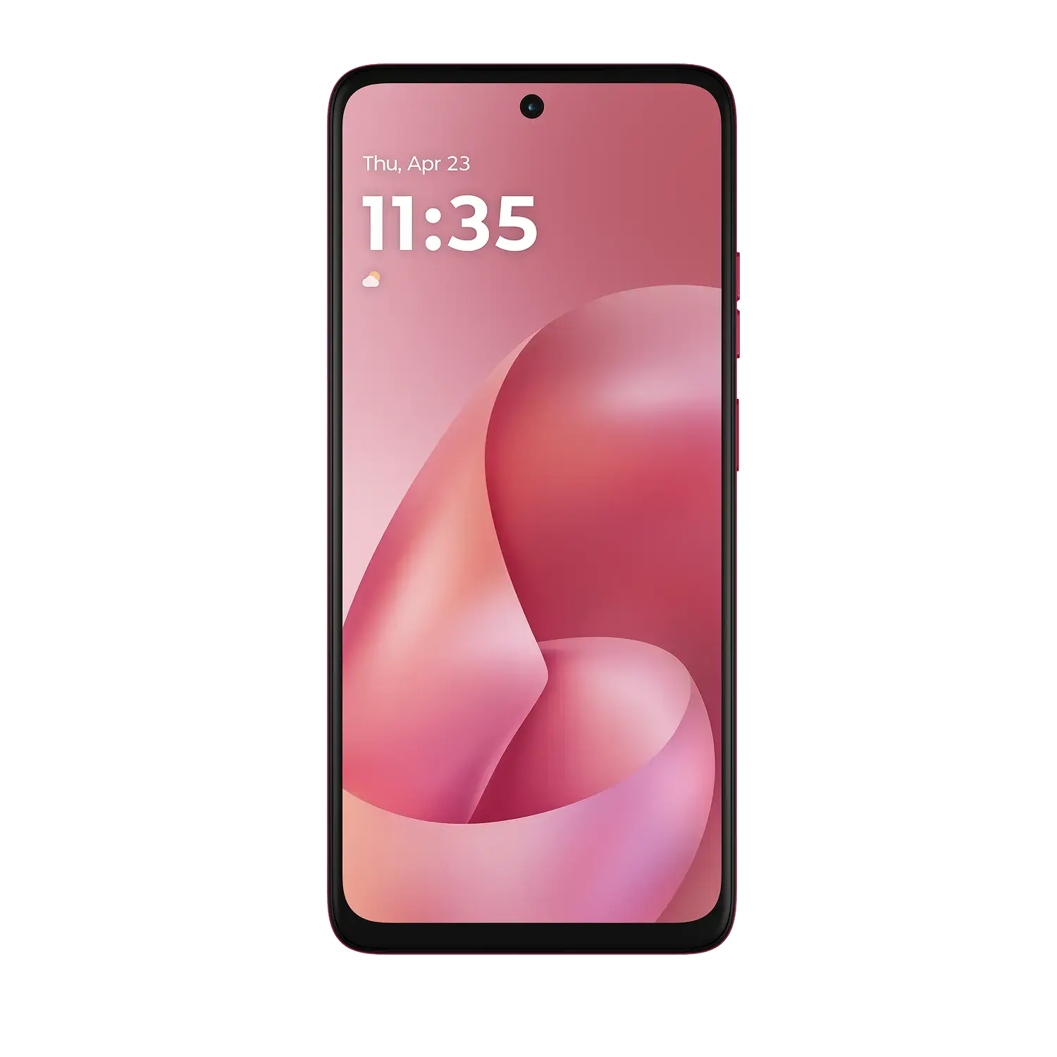 Motorola moto g57 power — PANTONE Pink Lemonade, manufacturer gallery for exact UK SKU PBAH0014GB
