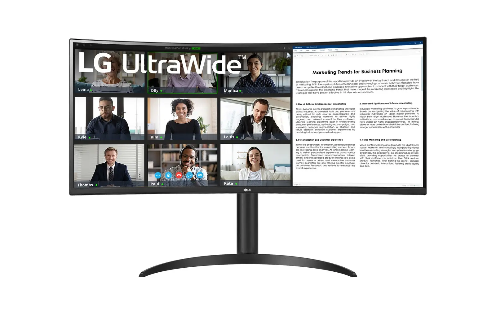 LG 34WR55QC-B official product image