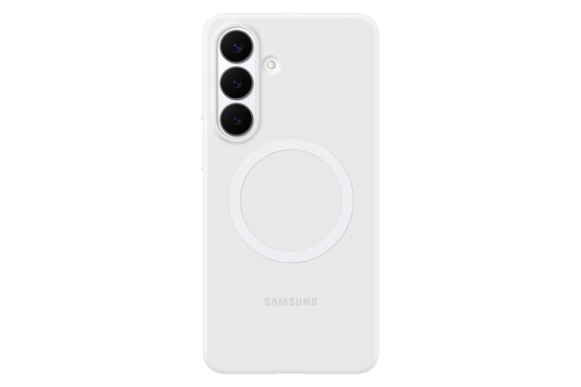 Silicone Magnet Case for Galaxy S26+ Front White 