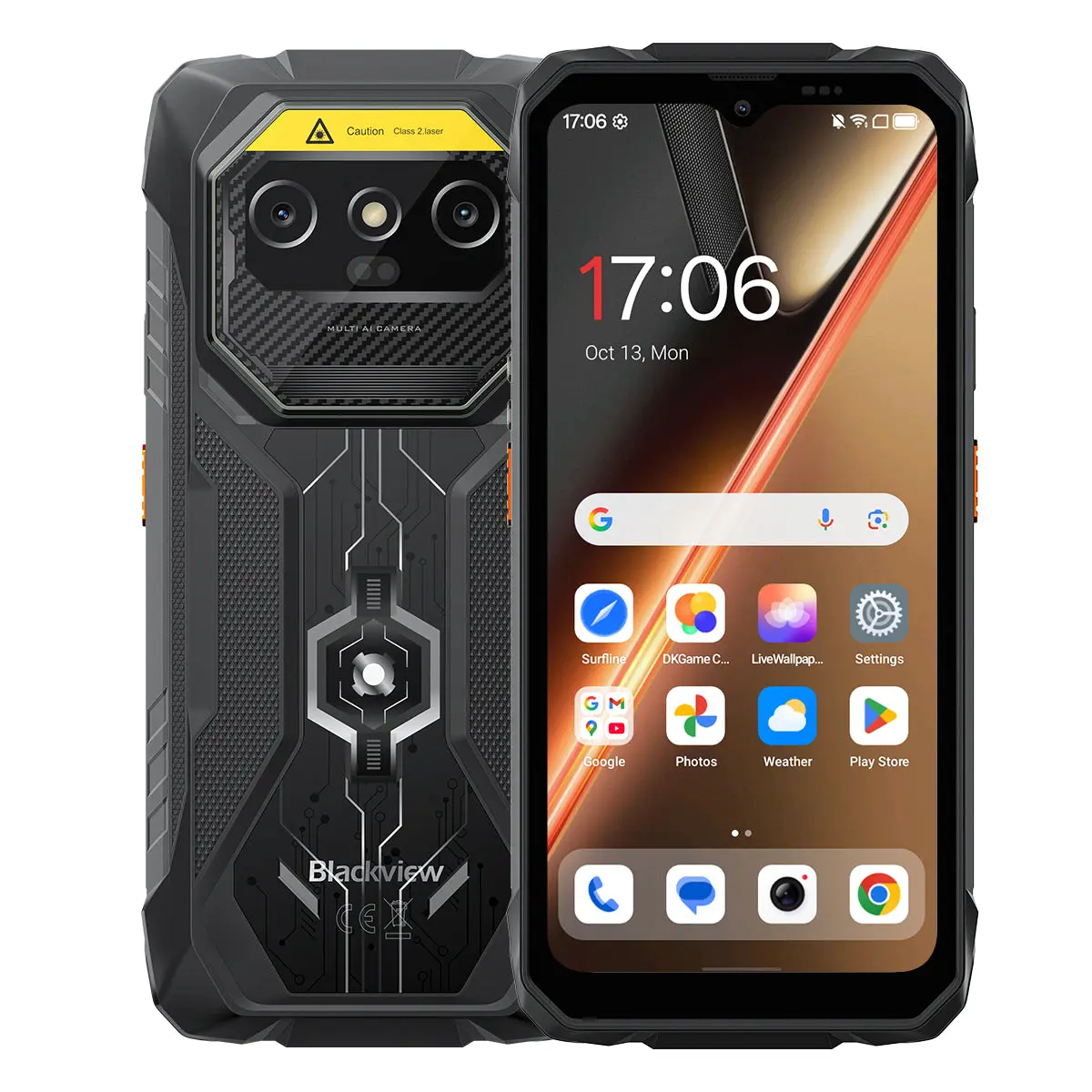 Blackview ROCK 1 Pro, official exact-model product image for 8GB+256GB / Black / EU Plug.