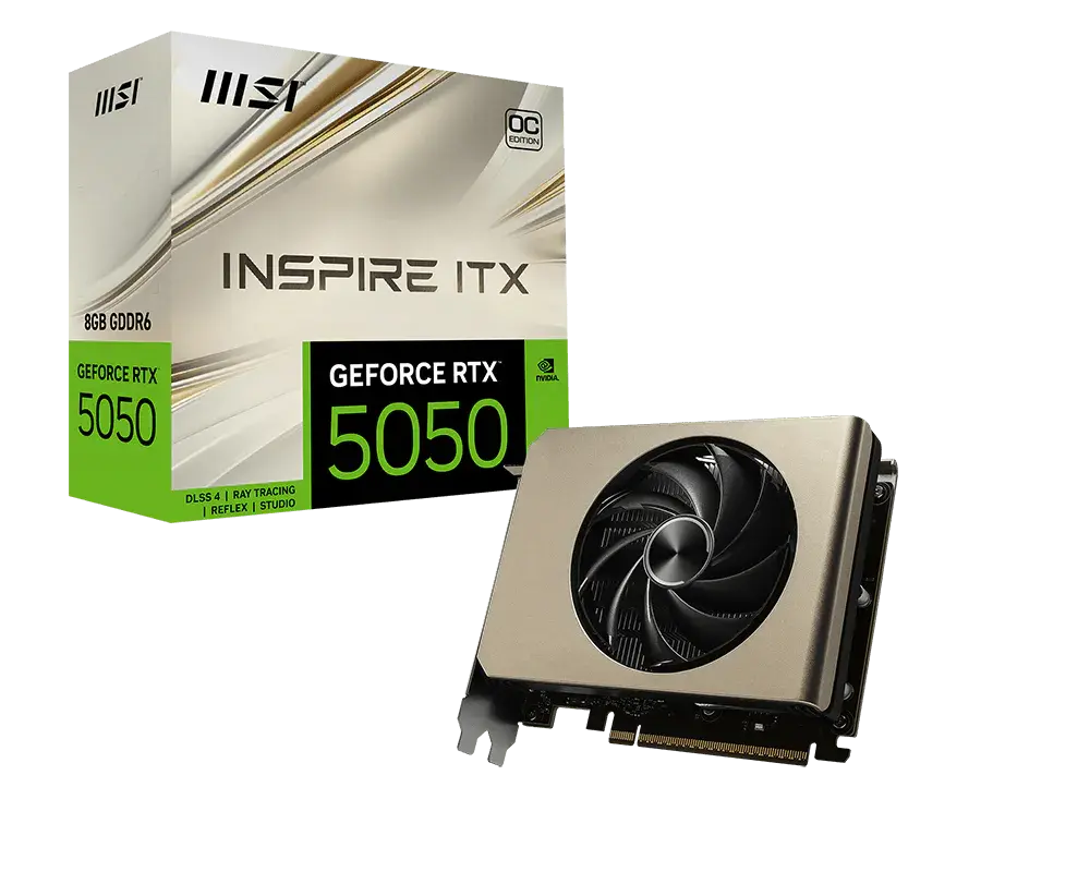 MSI GeForce RTX™ 5050 8G INSPIRE ITX OC — original manufacturer model image