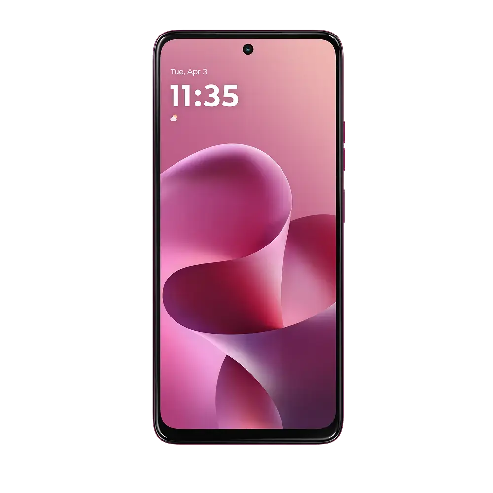 Motorola moto g37 — PANTONE Fuchsia Red, manufacturer gallery for exact UK SKU PBCE0002GB